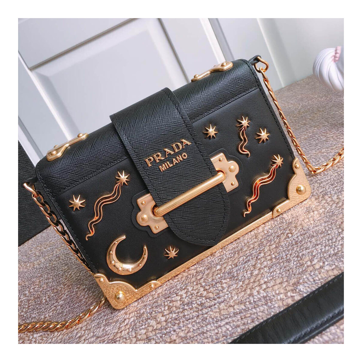 Prada Astrology Embellished Cahier Bag 1BH018