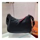 Prada Nylon Hobo Bag With Leather And Studs 1BC087