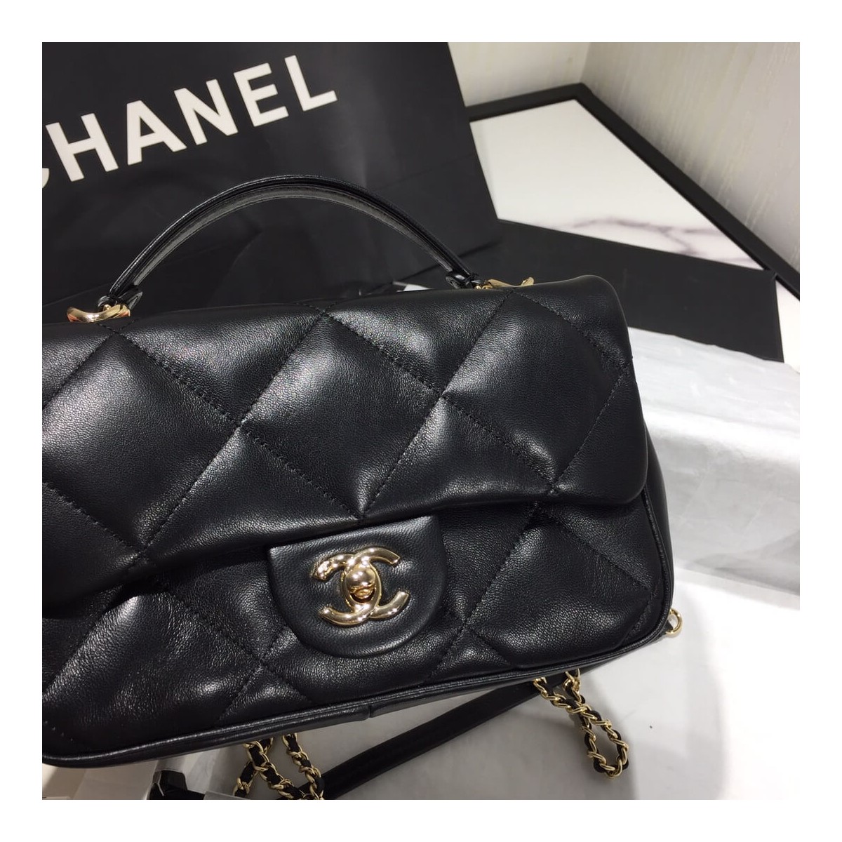 Chanel Small Flap Bag With Handle AS1114