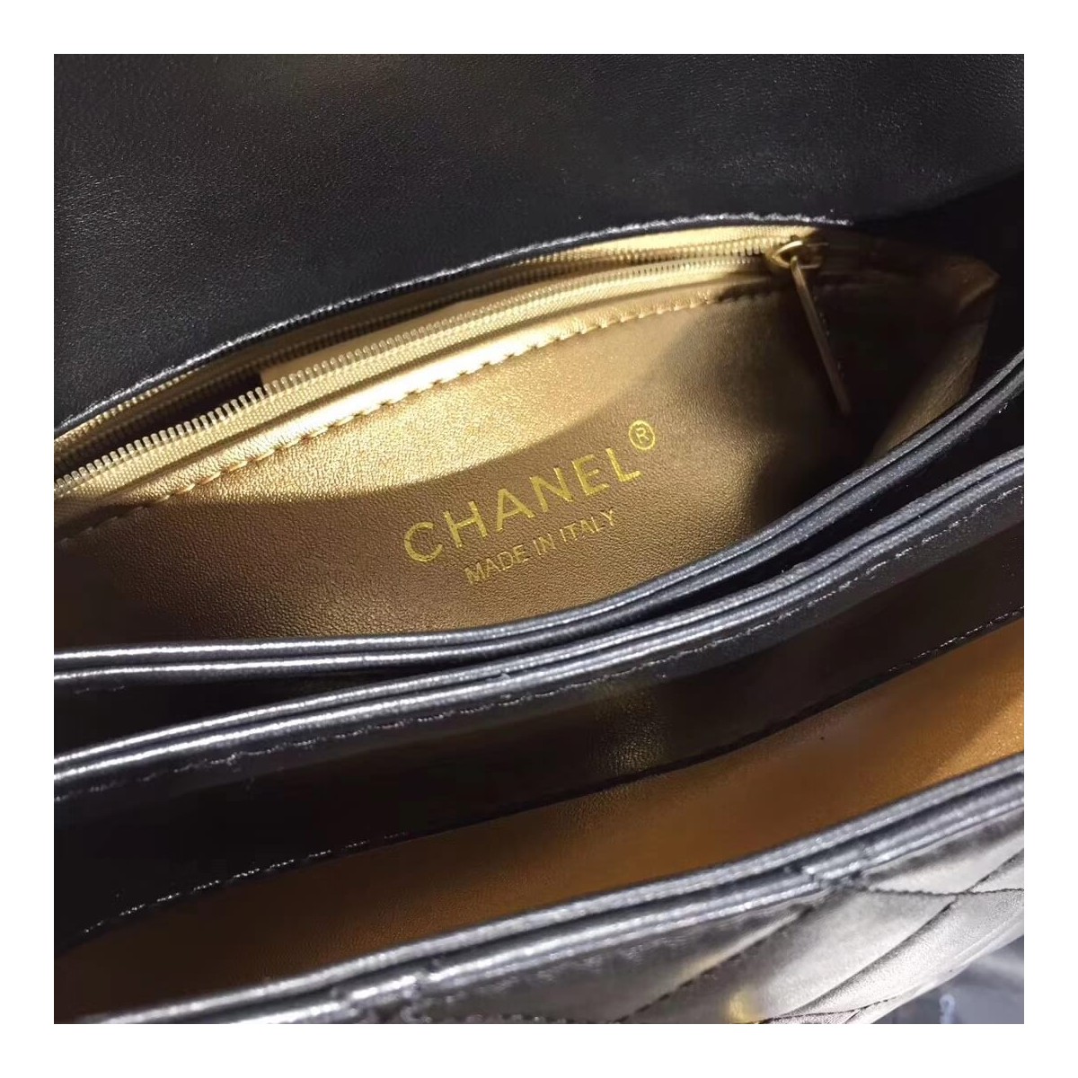 Chanel Flap Bag With Top Handle AS1174