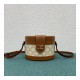 Celine Medium Tambour Bag In Triomphe Canvas 195192 White