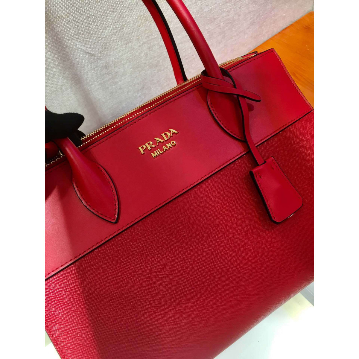 Prada Paradigme Saffiano Leather Bag 1BA102-1