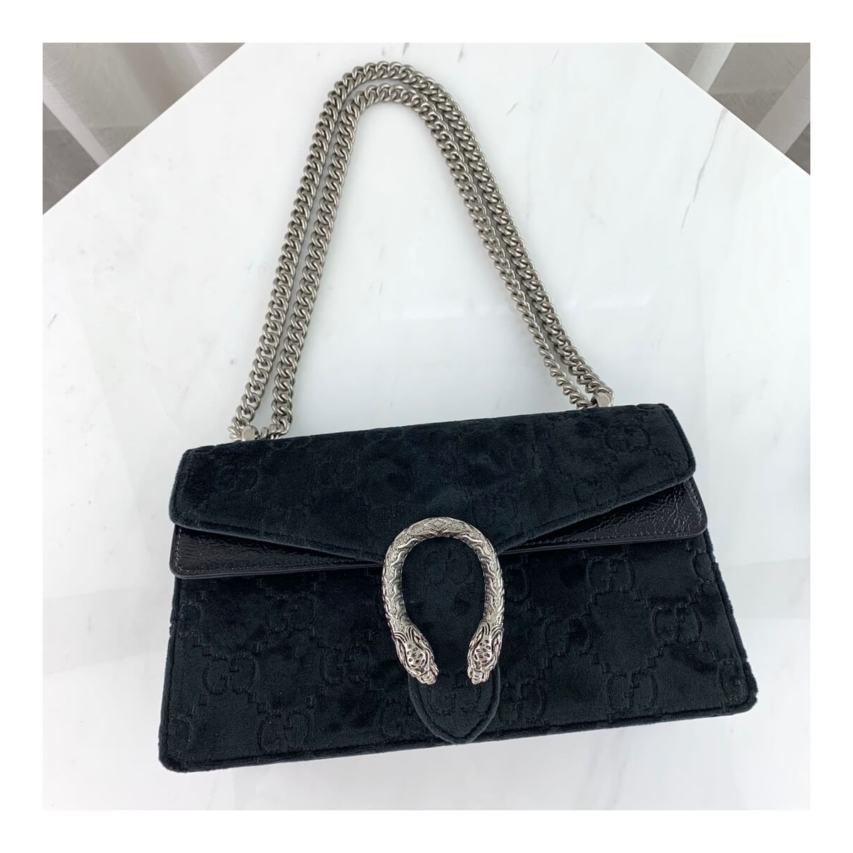 Gucci Dionysus GG Velvet Small Shoulder Bag 400249