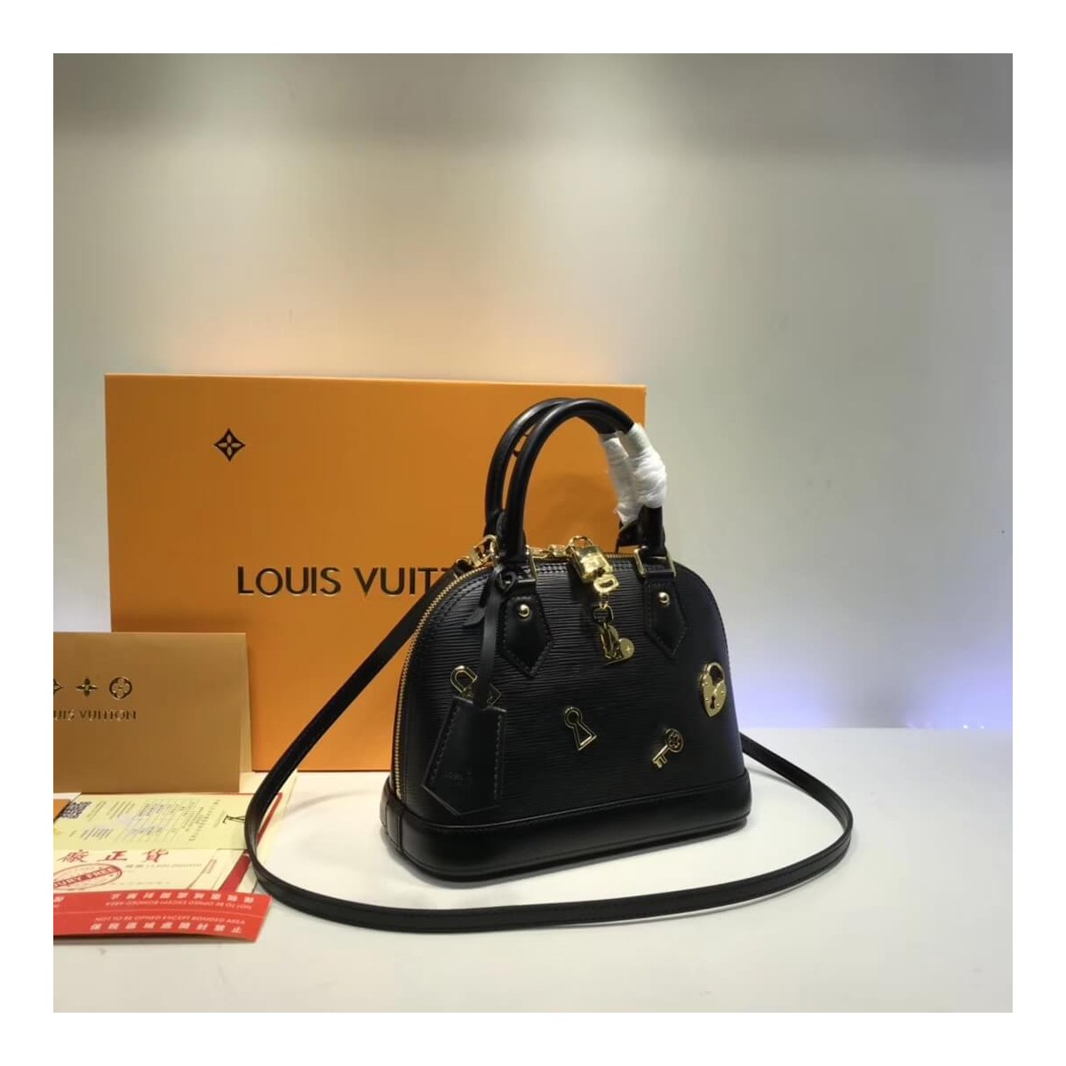 Louis Vuitton Epi Leather Alma BB M52884 M52885