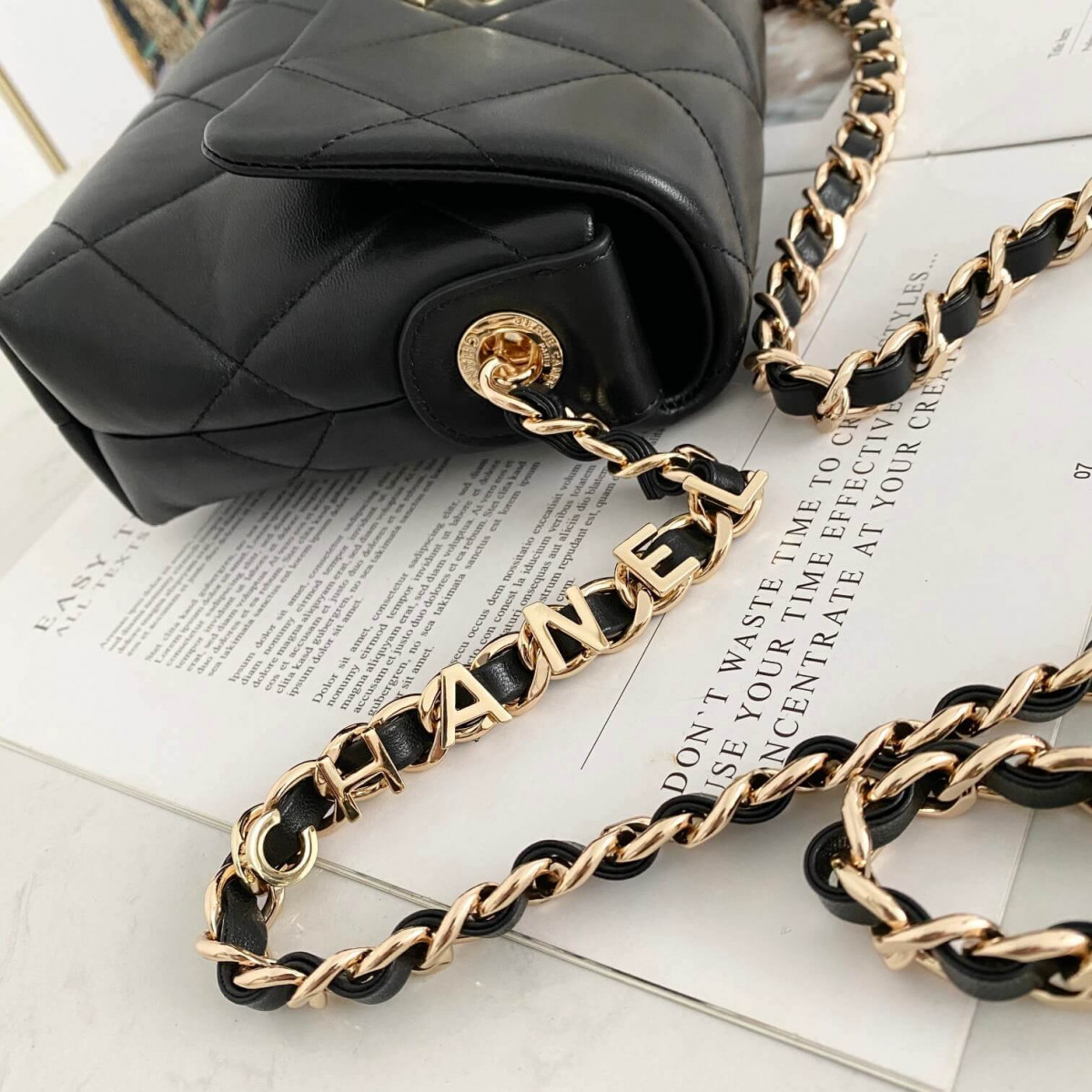 Chanel Small Logo Strap Bag AS2299