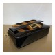 Fendi Patent Leather And Sheepskin Baguette Bag 8BR600