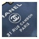 Chanel Deauville Tote 38cm Canvas Bag A66941 Blue