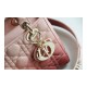 Lady Dior My ABCDior Bag in Pink Gradient Cannage Lambskin M0538