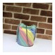 Gucci GG Marmont Mini Bucket Bag In Pastel And Rainbow 575163