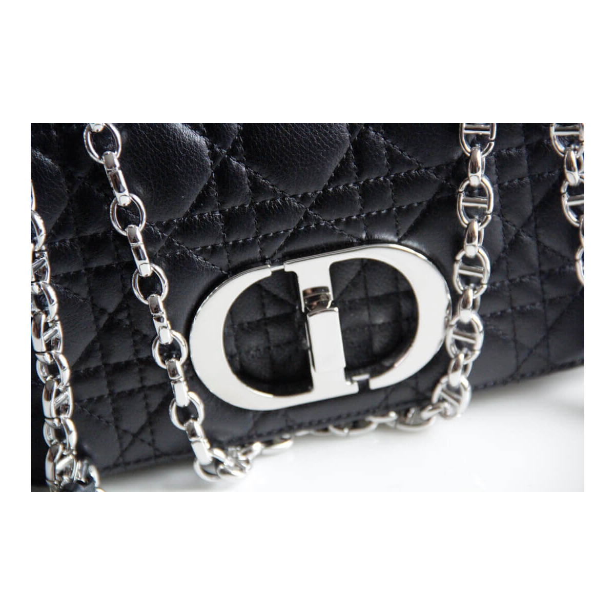 Dior Large Caro Bag in Supple Cannage Calfskin M9243