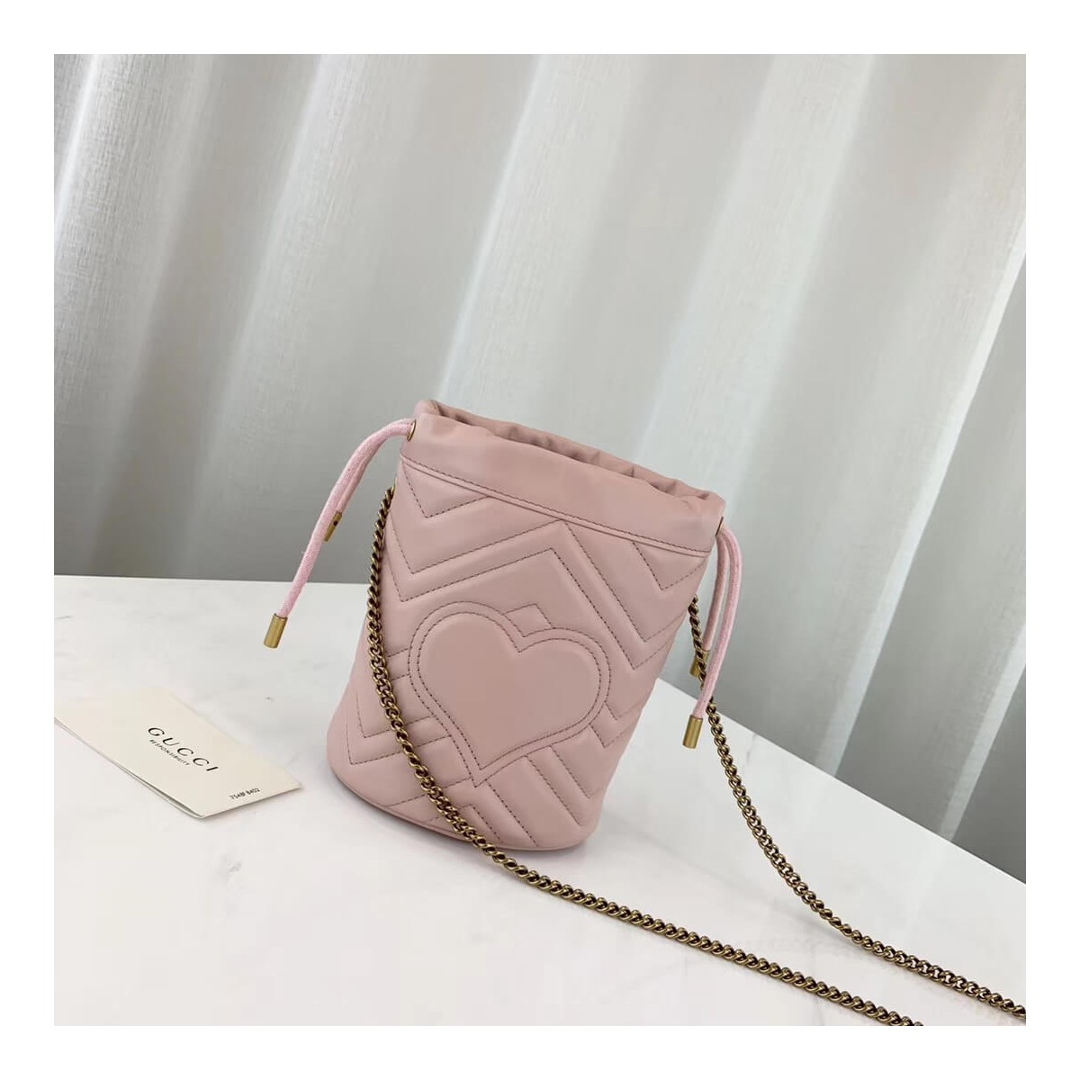 Gucci GG Marmont Matelassé Mini Bucket Bag 575163