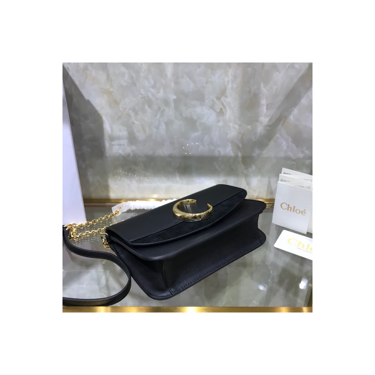 Chloe C Clutch With Chain S1159