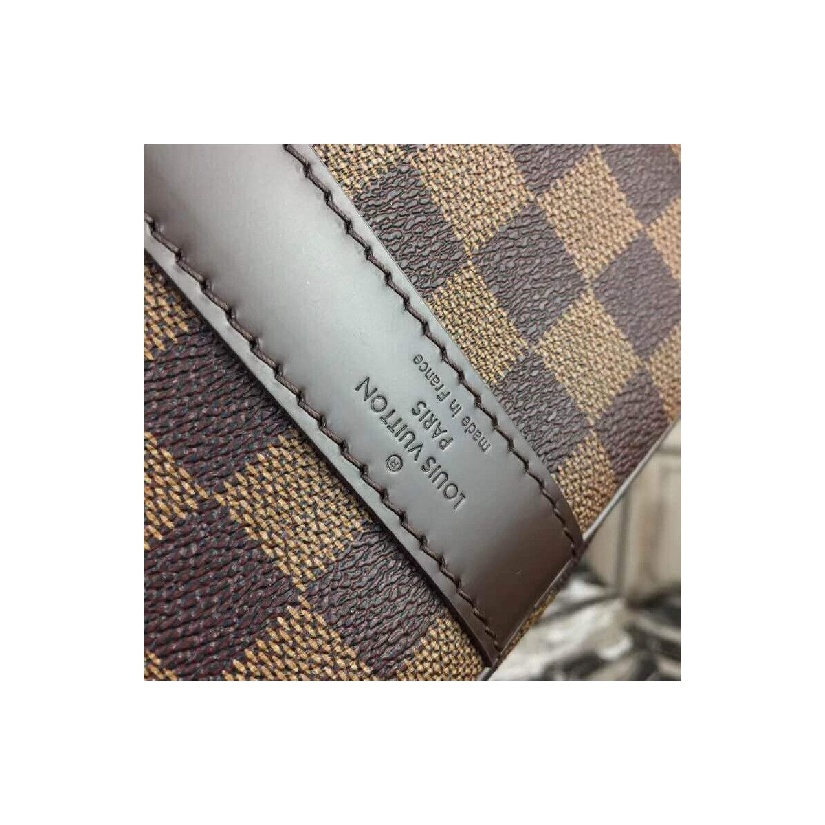 Louis Vuitton Damier Ebene Canvas Keepall Bandouliere  50 N41427