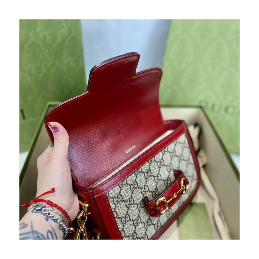 Gucci Horsebit 1955 Mini Bag in GG Supreme 658574