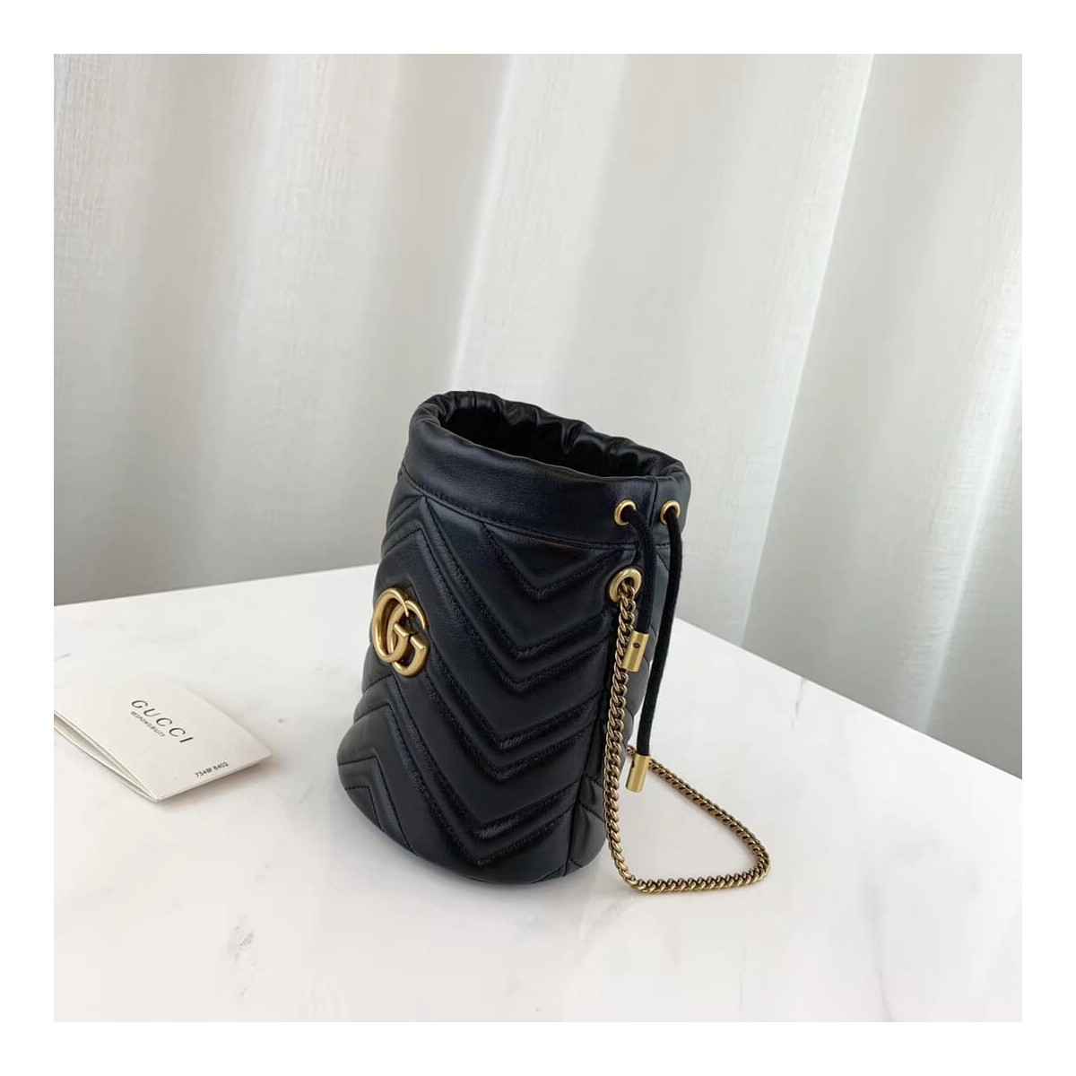 Gucci GG Marmont Matelassé Mini Bucket Bag 575163