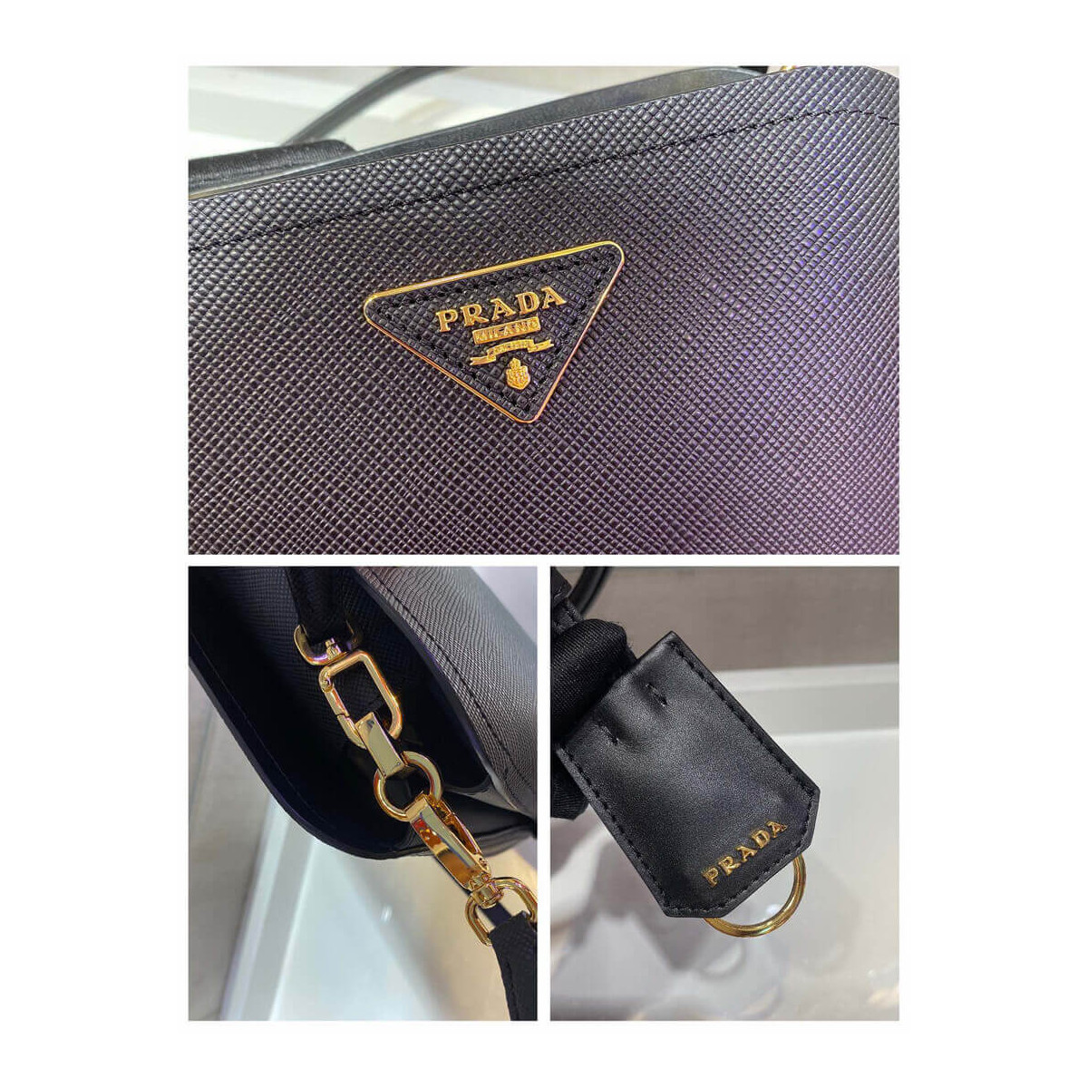 Prada Matinée Micro Saffiano Leather Bag 1BA286