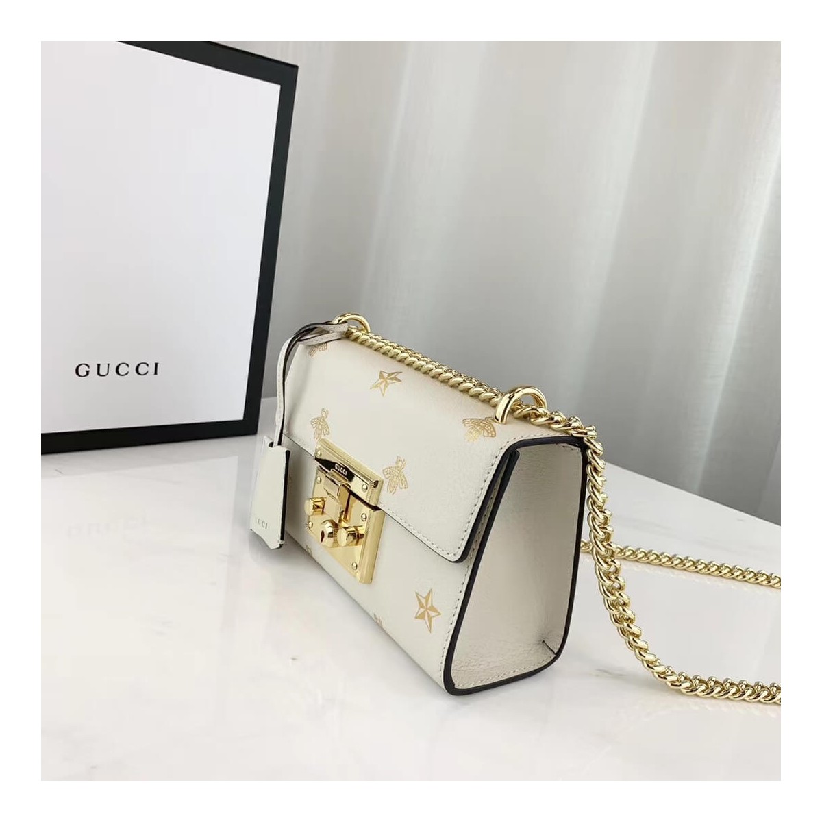 Gucci Padlock Bee Star Small Shoulder Bag 432182