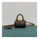 Celine Mini Boston Bag In Triomphe Canvas 195112