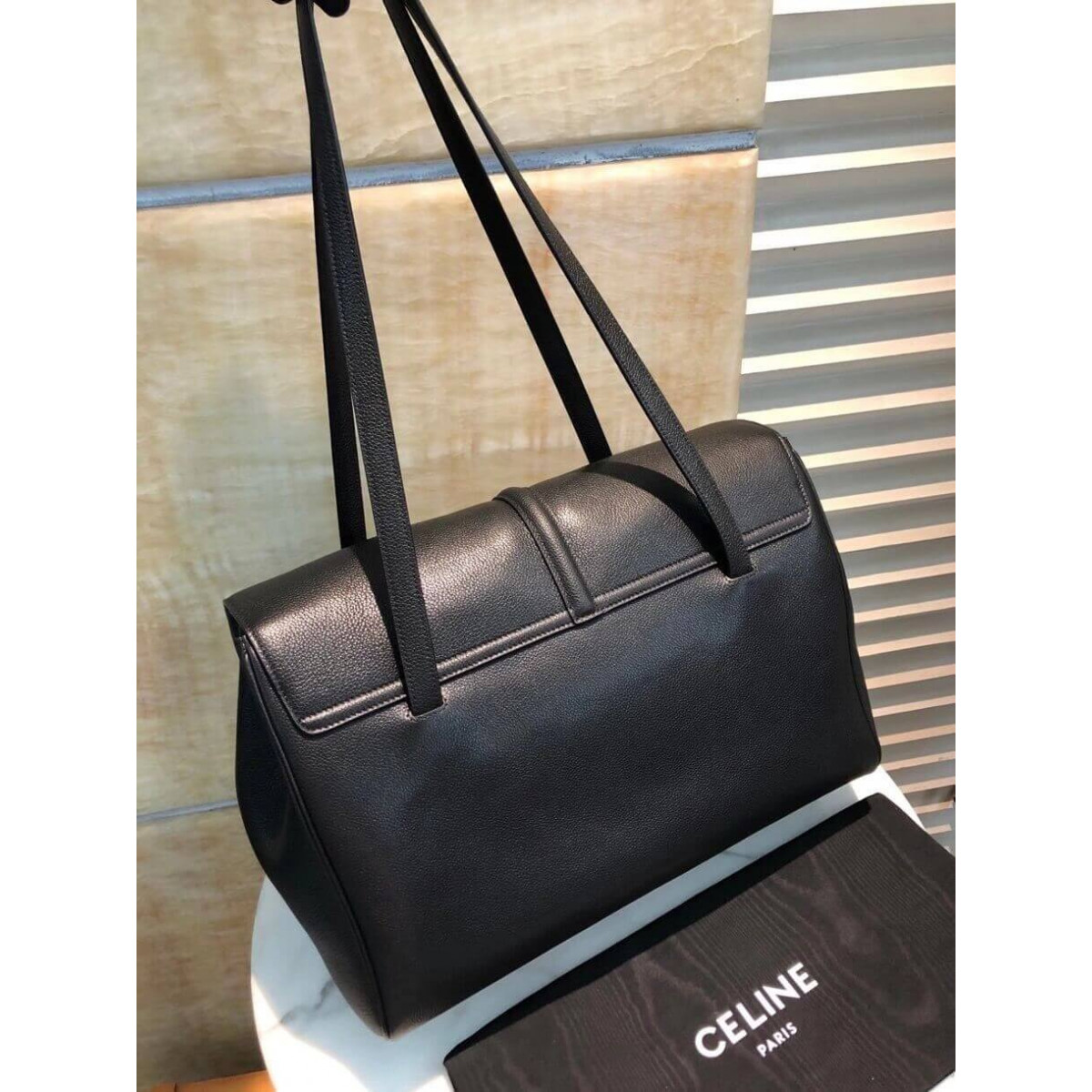 Celine Large Soft 16 Bag In Supple Grained Calfskin 194043