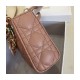 Christian Dior Micro Lady Dior Bag Cannage Lambskin S0856