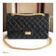 Chanel 2.55 Aged Calfskin Leather Flap Bag A37586