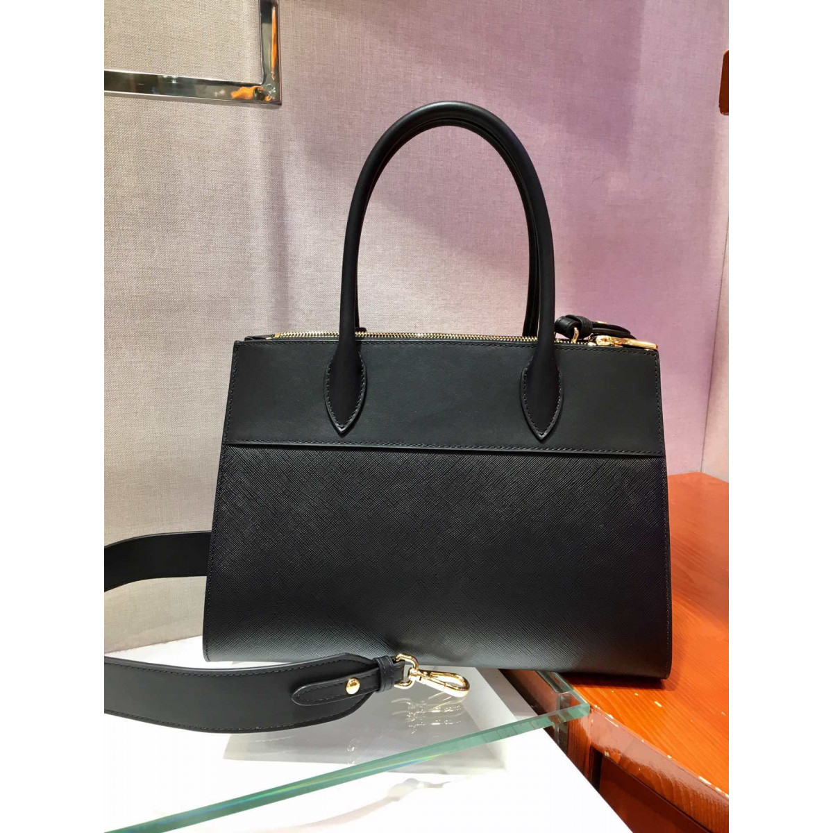 Prada Paradigme Saffiano Leather Bag 1BA102-1