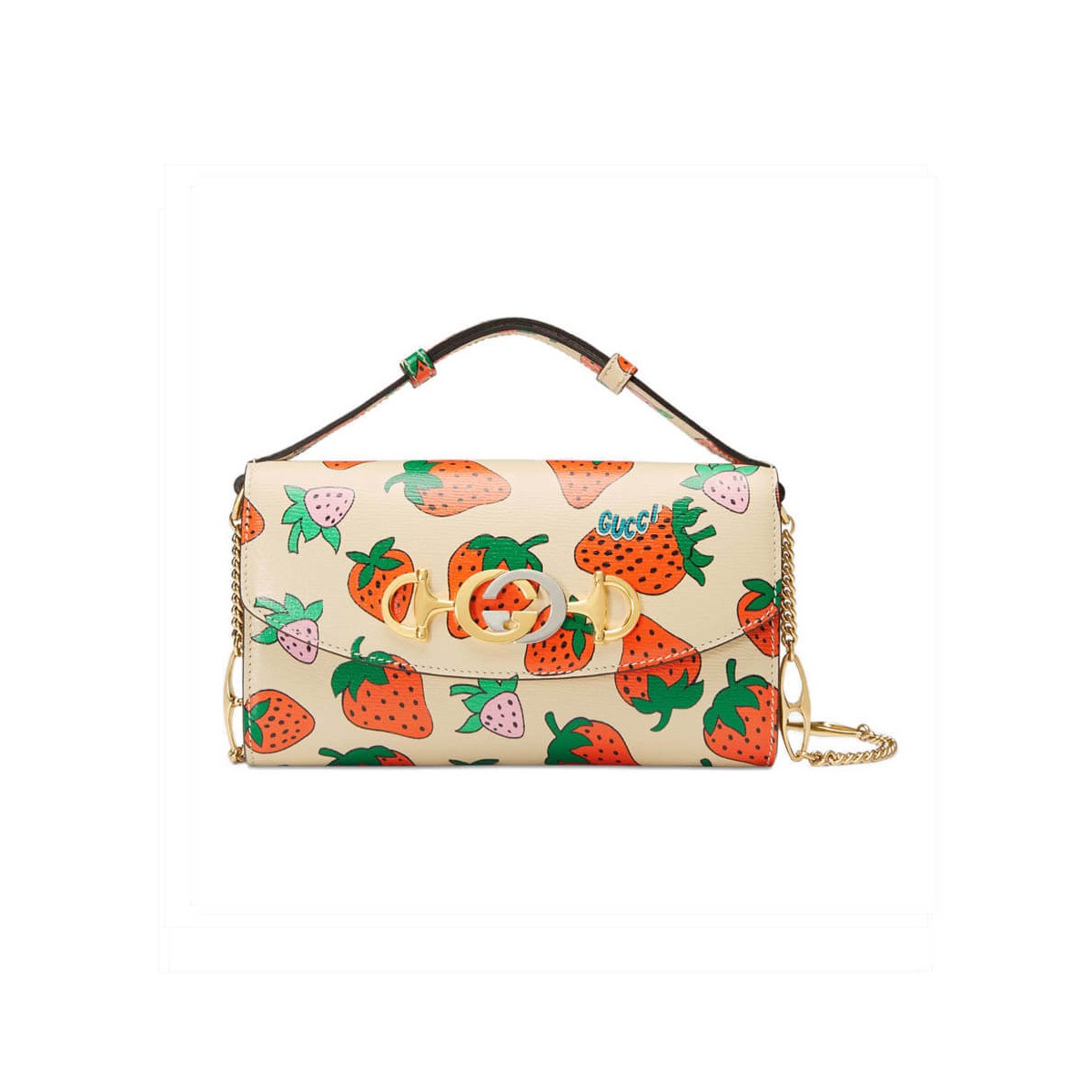 Gucci Zumi Strawberry Print Mini Bag 564718