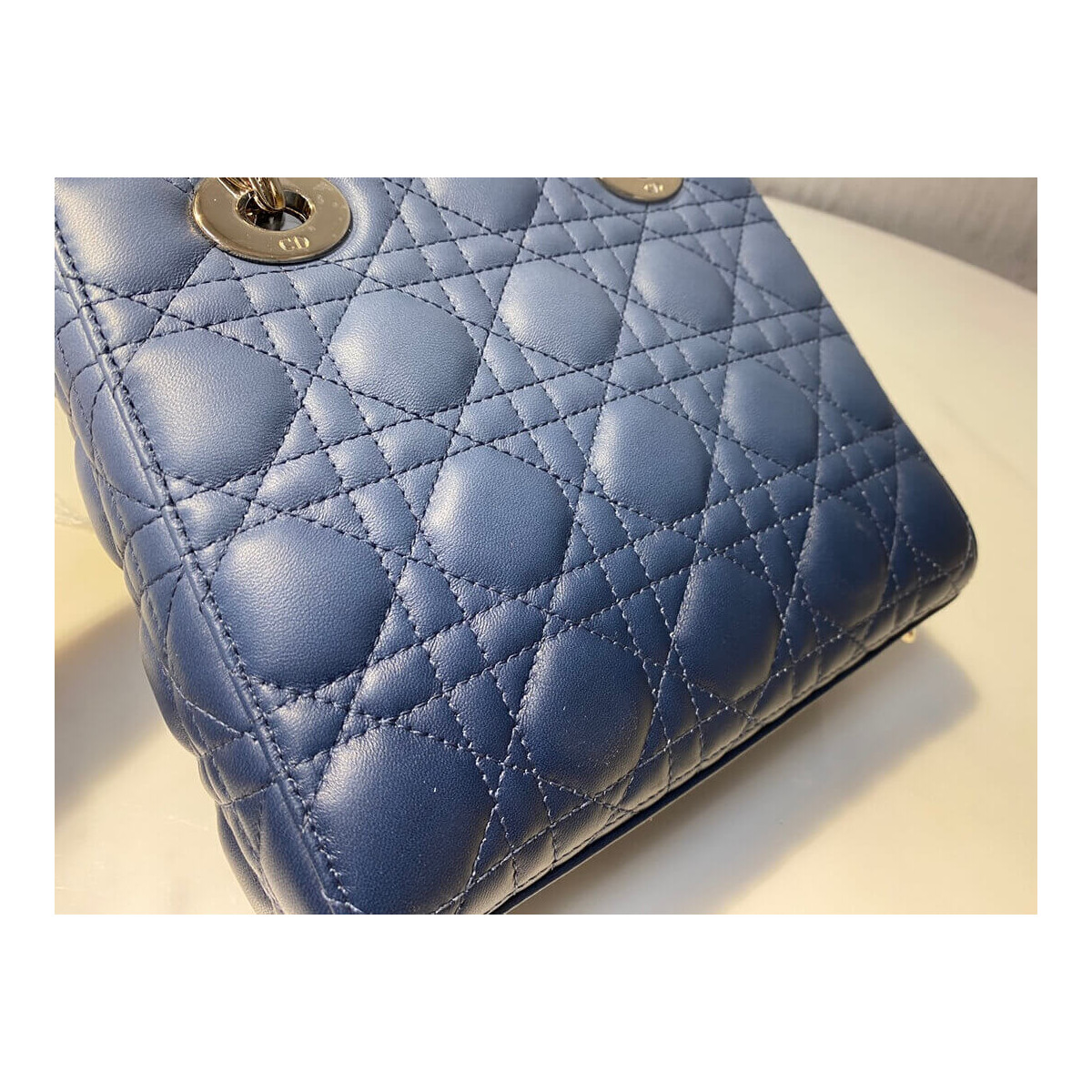 Lady Dior My ABCDior Bag in Indigo Blue Gradient Cannage Lambskin M0538