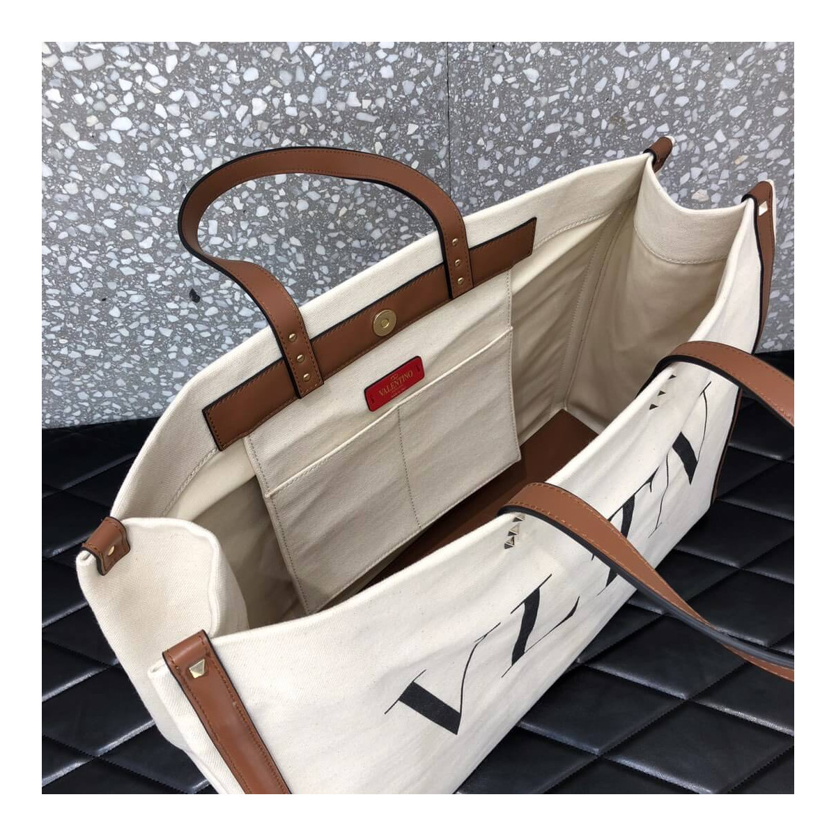 Valentino Garavani VLTN Canvas Shopping Bag 90011