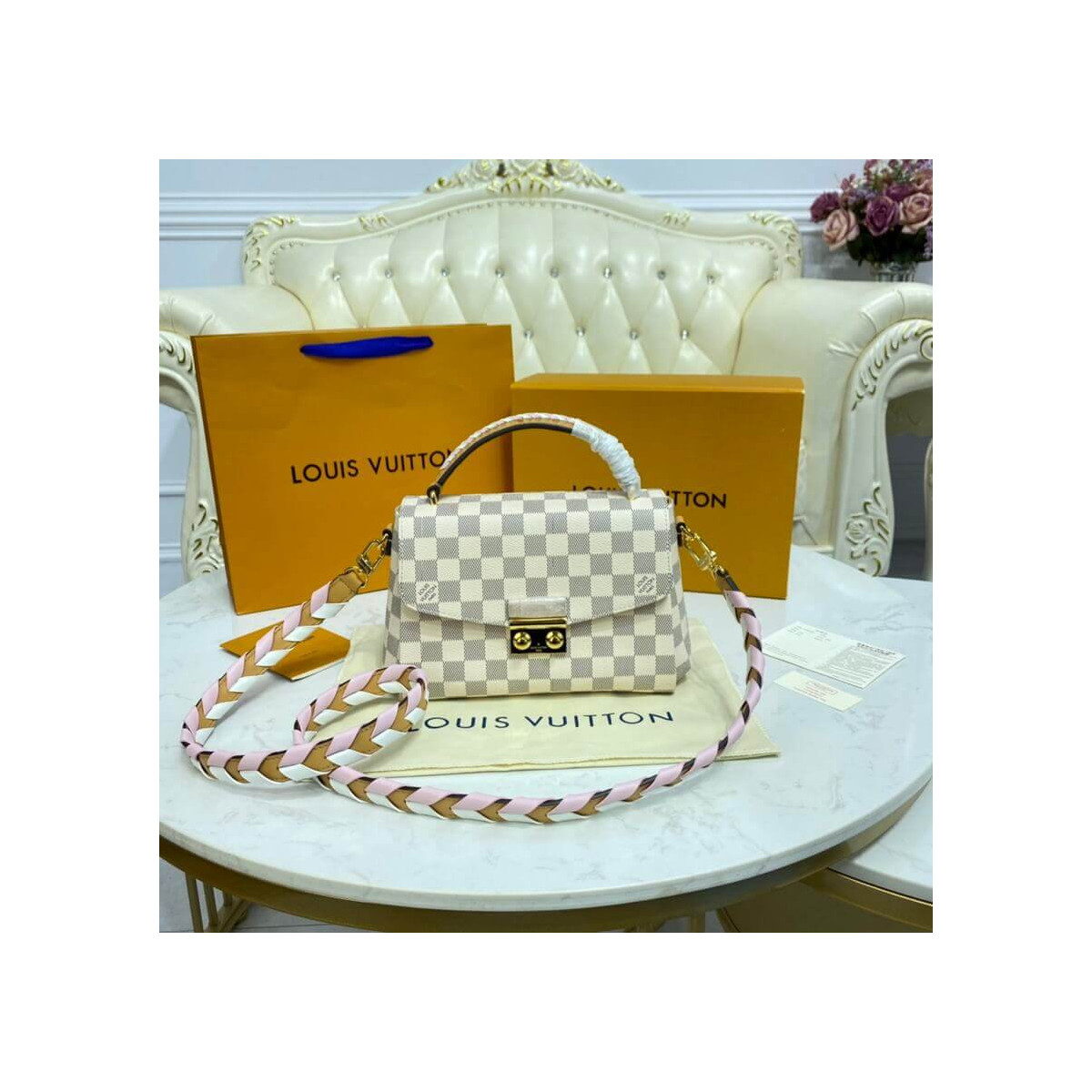 Louis Vuitton Damier Azur Croisette N50053