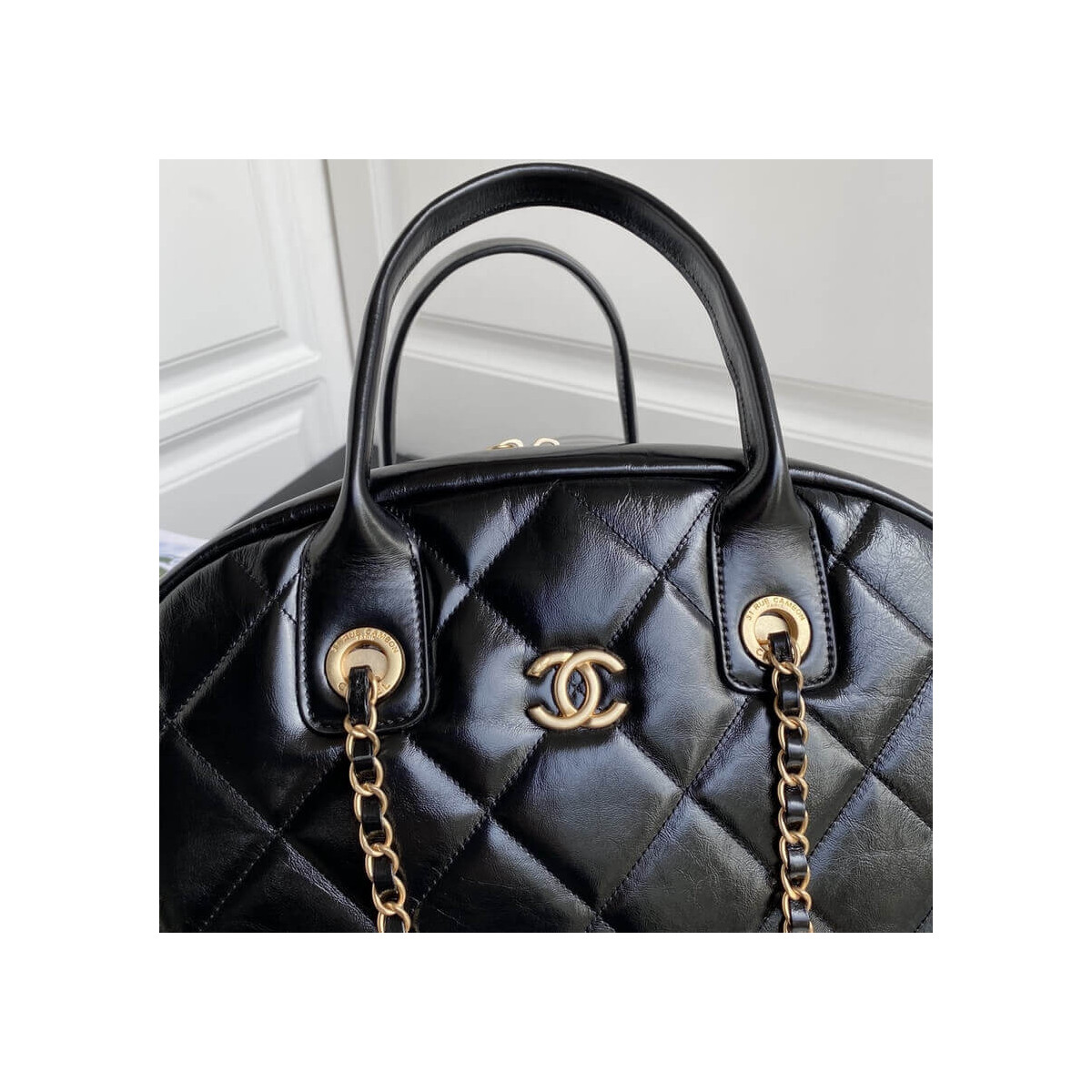 Chanel Calfskin Bowling Bag AS2223