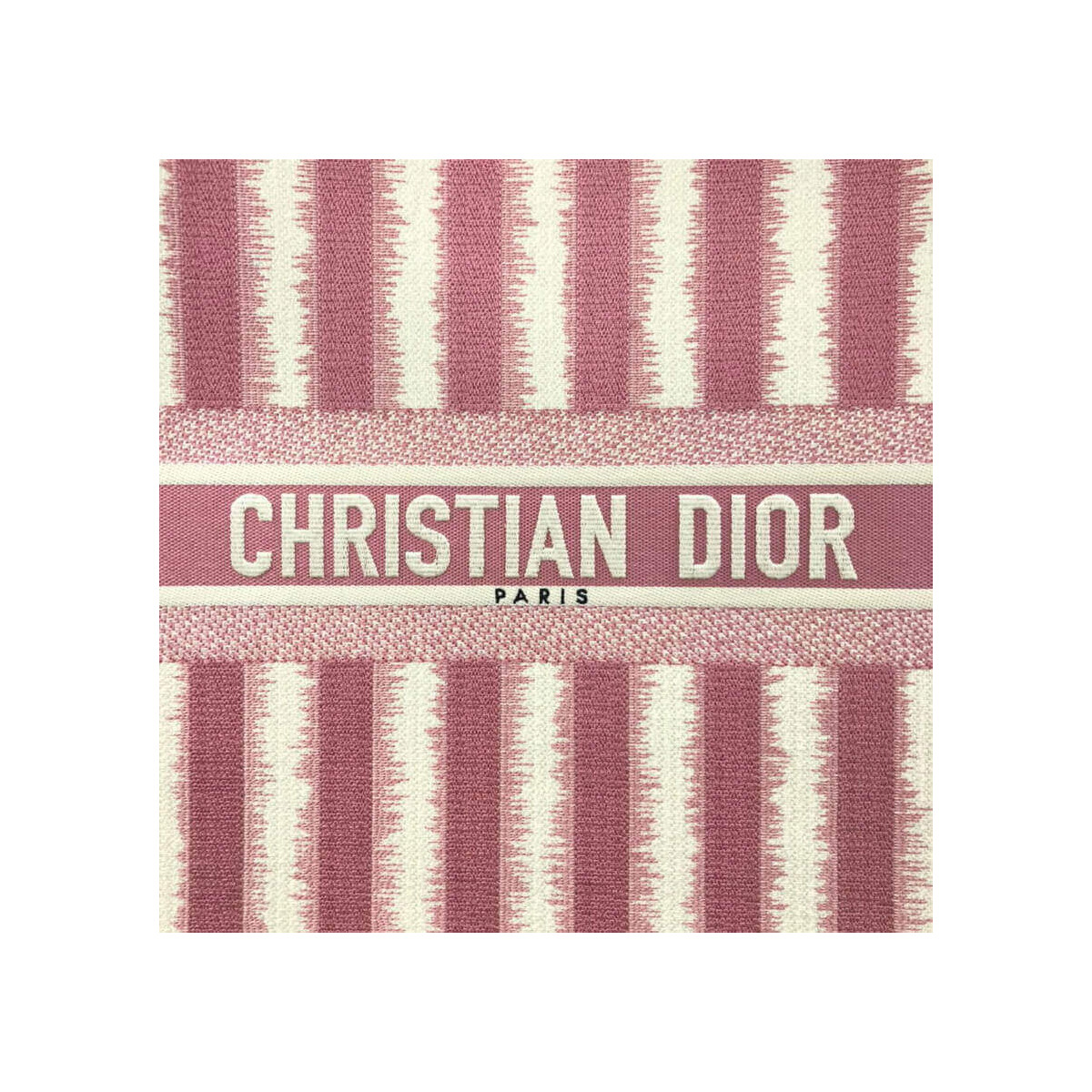 Dior Book Tote Pink D-Stripes Embroidery M1286