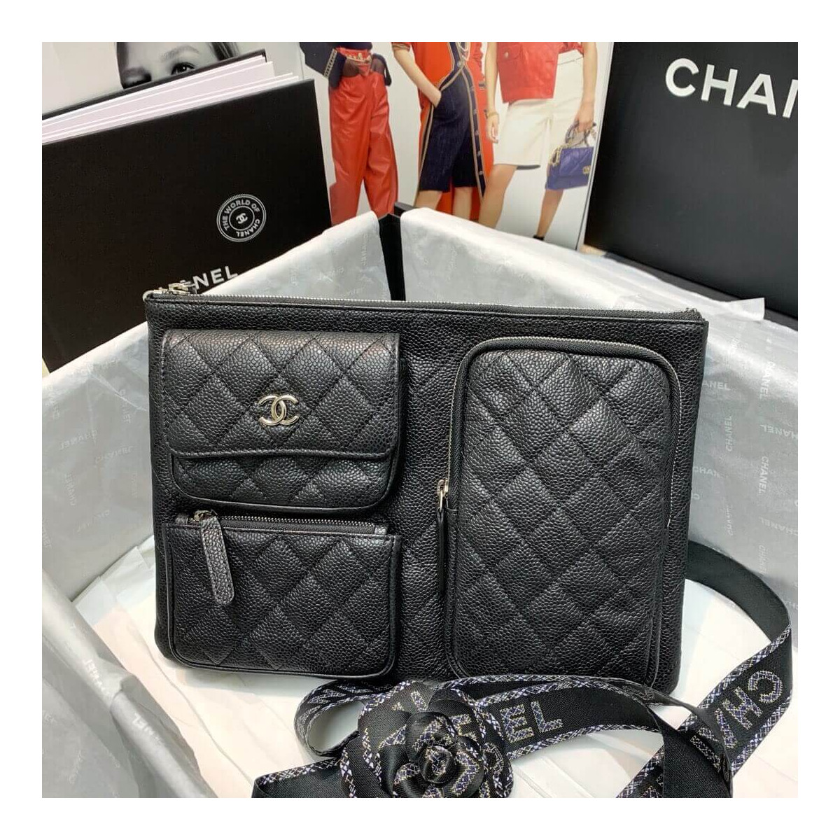 Chanel Caviar Lambskin Cases with Accessories AP1054