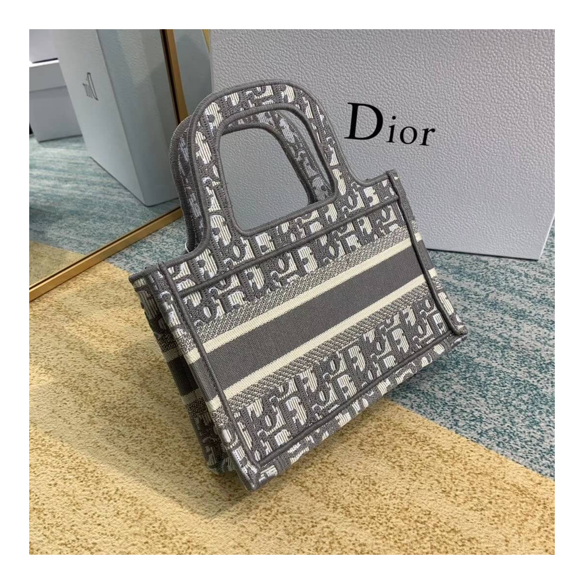 Christian Dior Oblique Mini Book Tote M1271