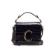 Chloe C Mini Bag In Embossed Croco A873