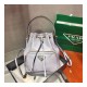 Prada Duet Leather Shoulder Bag 1BH038