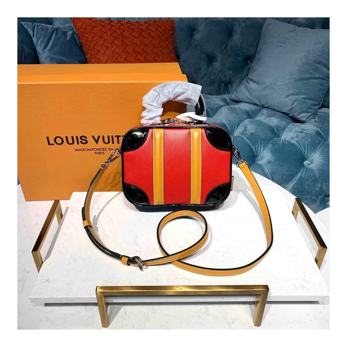 Louis Vuitton Epi Leather Valisette BB M55524