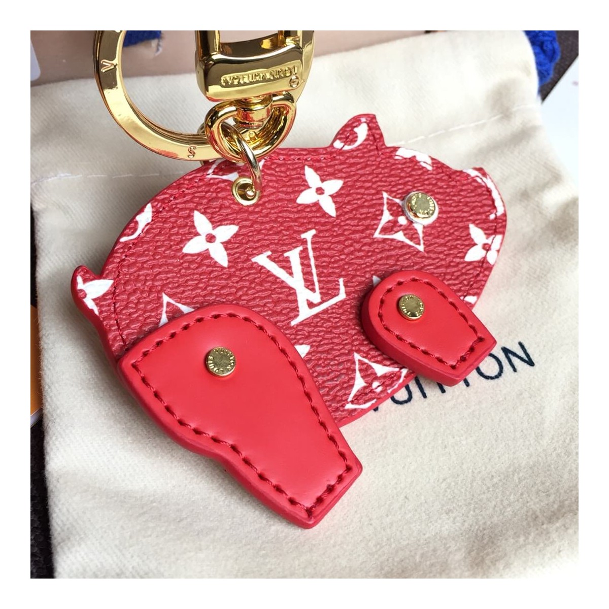 Louis Vuitton Superstition Pig Bag Charm And Key Holder M67402