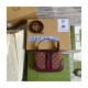 Gucci Jackie 1961 Mini Shoulder Bag 637092 in Burgundy GG Canvas