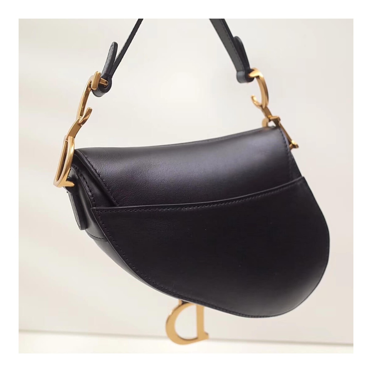 Christian Dior Smooth Calfskin Mini Saddle Bag M0447