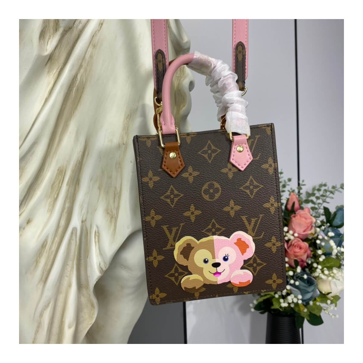 Louis Vuitton Petit Sac Plat M69442 With Bear Print