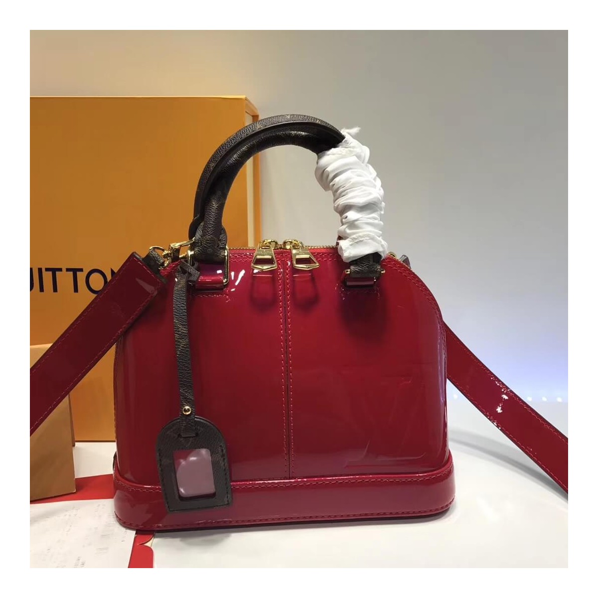 Louis Vuitton Patent Leather Alma BB M54785