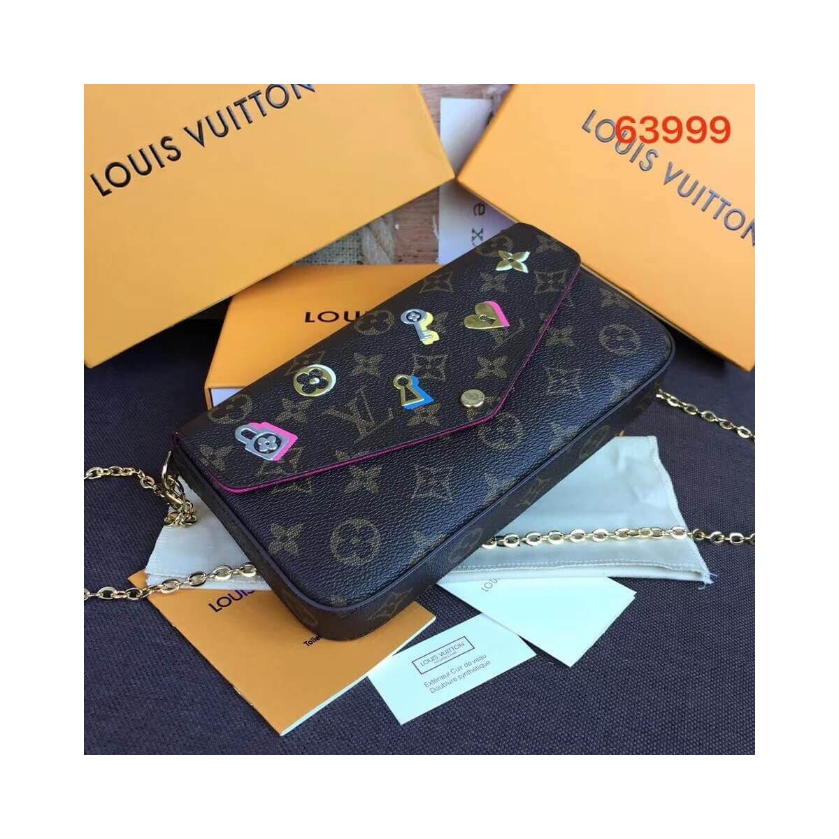 Louis Vuitton Monogram Canvas Pochette Felicie M63999