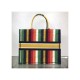 Dior Book Tote Multicolor D-Stripes Embroidery M1286