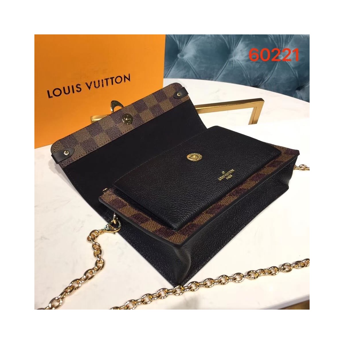 Louis Vuitton Vavin Chain Wallet N60237 N60221 N60222