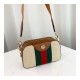 Gucci Vintage Canvas Shoulder Bag 575073 Beige