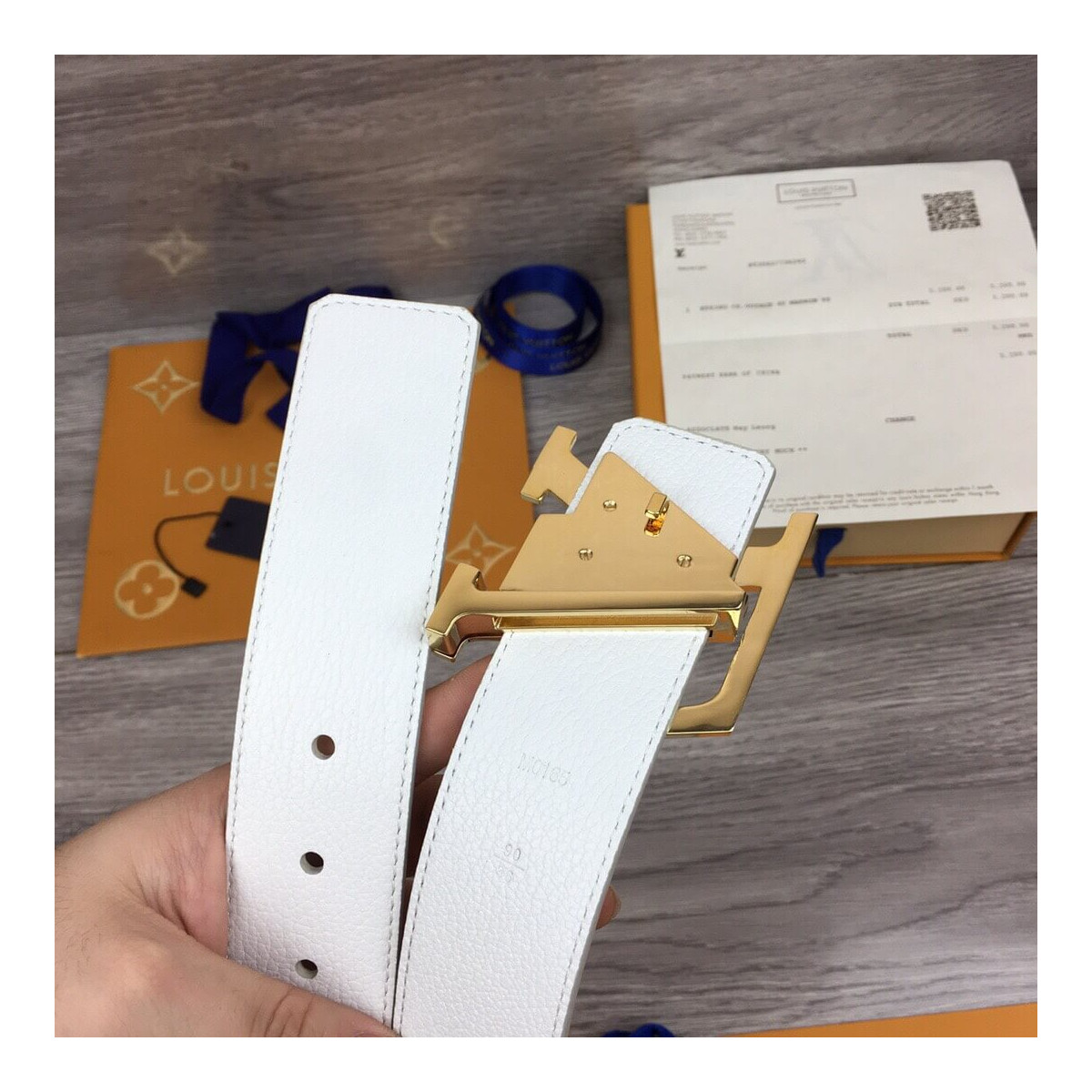 Louis Vuitton Prism 40mm Belt M0165