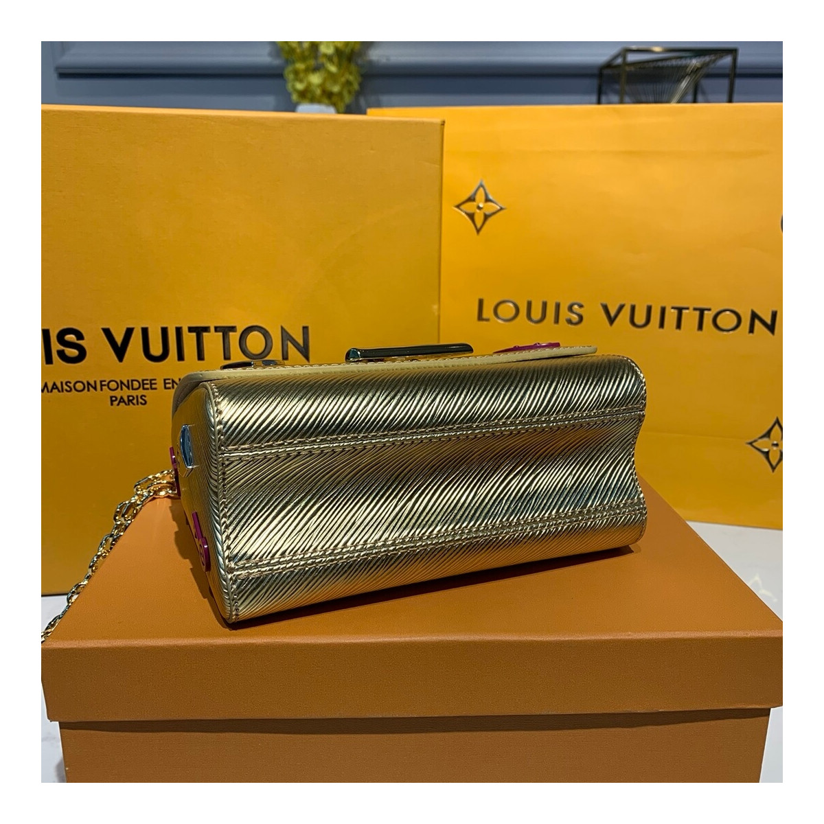 Louis Vuitton Epi Leather Twist PM M50332 Gold