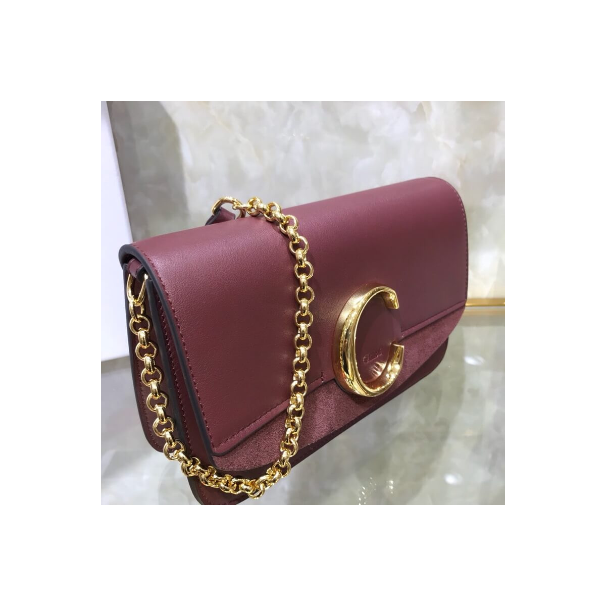 Chloe C Clutch With Chain S1159