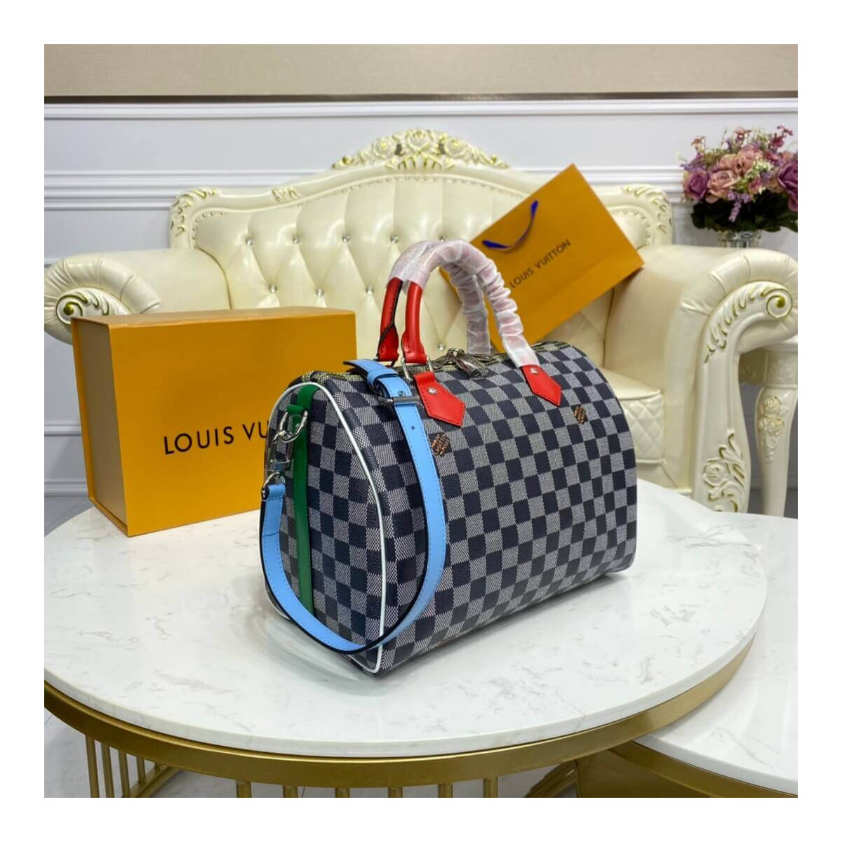 Louis Vuitton Damier Canvas Speedy Bandouliere 30 N40236